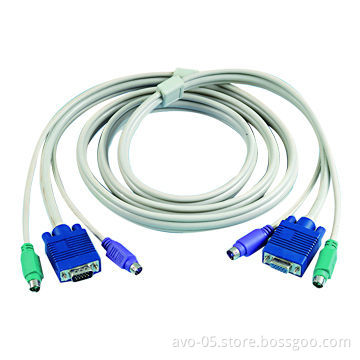 KVM Cable, HDB15 to PS2, OEM and ODM Orders Welcomed